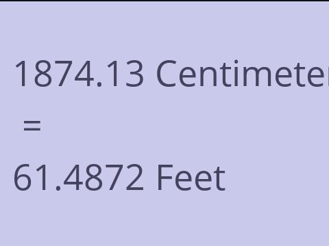 1874.13 CM TO FEET