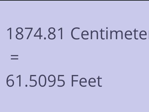 1874.81 CM TO FEET