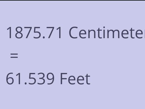 1875.71 CM TO FEET