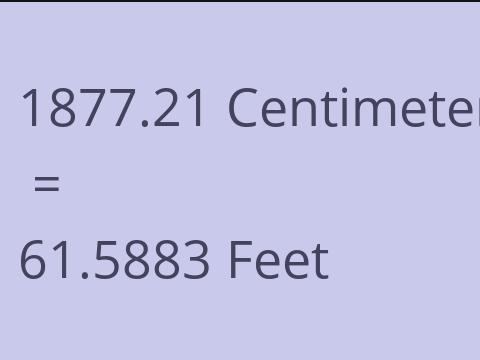 1877.21 CM TO FEET