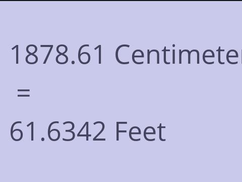 1878.61 CM TO FEET