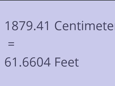 1879.41 CM TO FEET