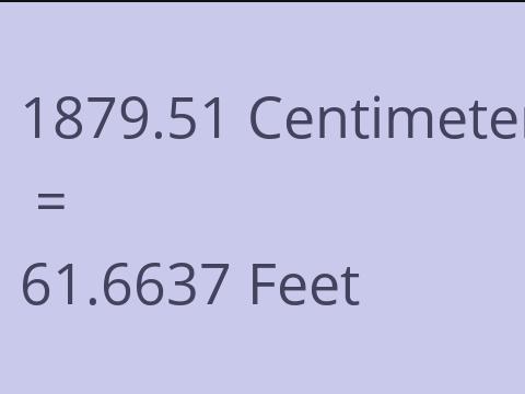 1879.51 CM TO FEET