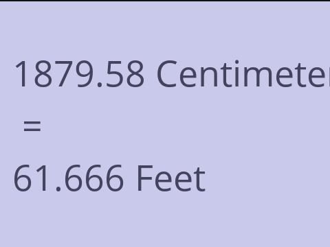 1879.58 CM TO FEET