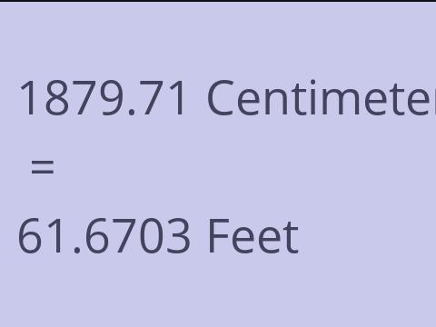 1879.71 CM TO FEET