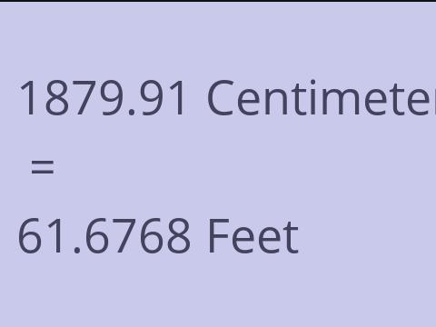 1879.91 CM TO FEET