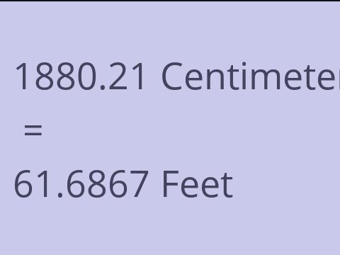 1880.21 CM TO FEET