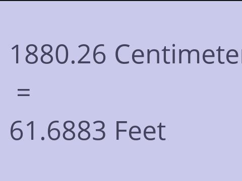 1880.26 CM TO FEET