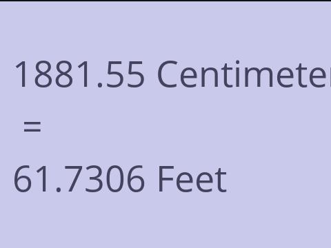 1881.55 CM TO FEET