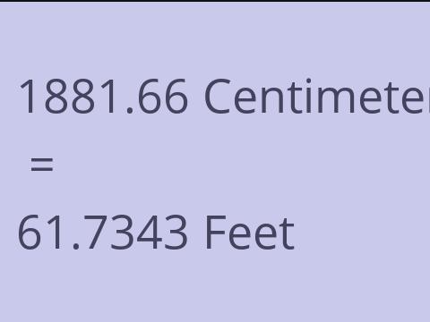 1881.66 CM TO FEET