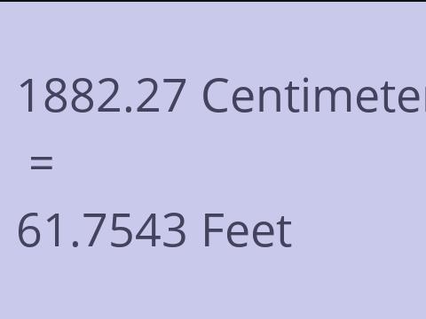 1882.27 CM TO FEET