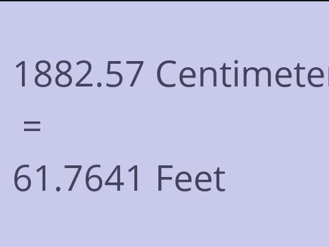 1882.57 CM TO FEET