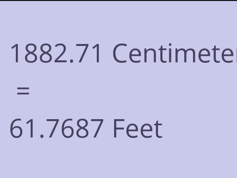 1882.71 CM TO FEET