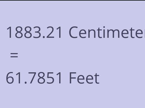 1883.21 CM TO FEET