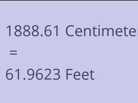 1888.61 CM TO FEET