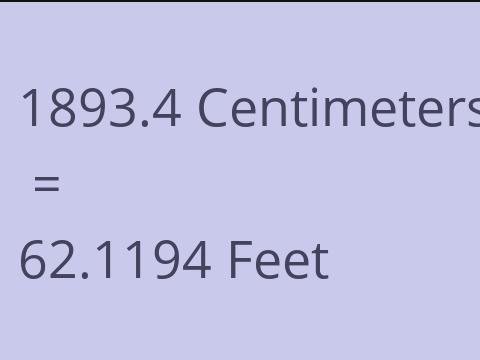 1893.4 CM TO FEET