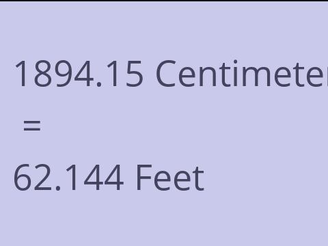 1894.15 CM TO FEET