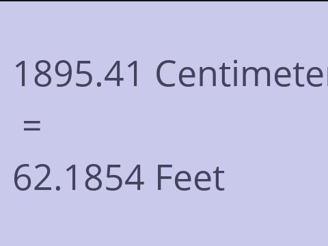 1895.41 CM TO FEET