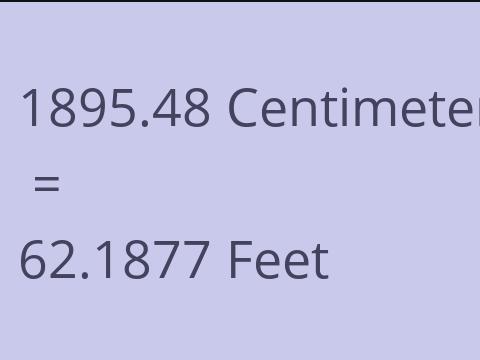 1895.48 CM TO FEET