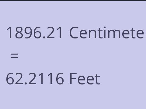 1896.21 CM TO FEET