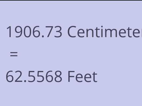 1906.73 CM TO FEET