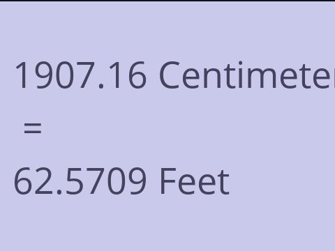 1907.16 CM TO FEET