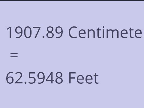 1907.89 CM TO FEET