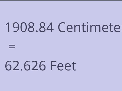 1908.84 CM TO FEET