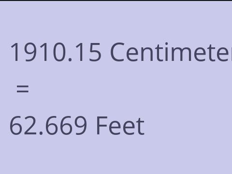 1910.15 CM TO FEET