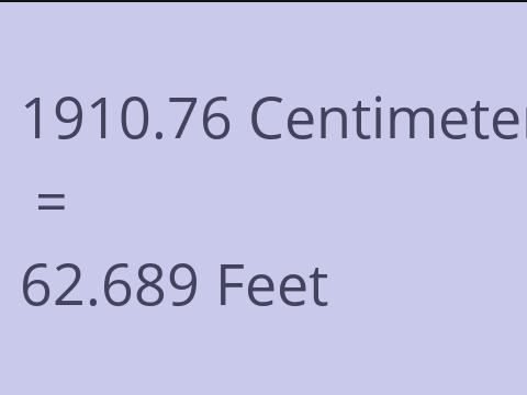 1910.76 CM TO FEET