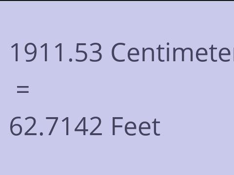 1911.53 CM TO FEET