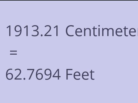 1913.21 CM TO FEET