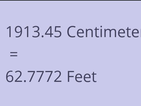 1913.45 CM TO FEET