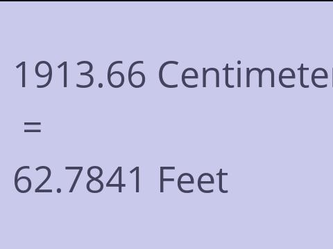 1913.66 CM TO FEET