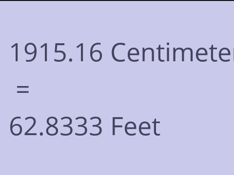 1915.16 CM TO FEET