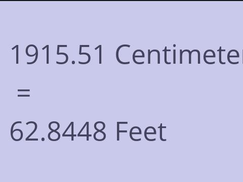 1915.51 CM TO FEET