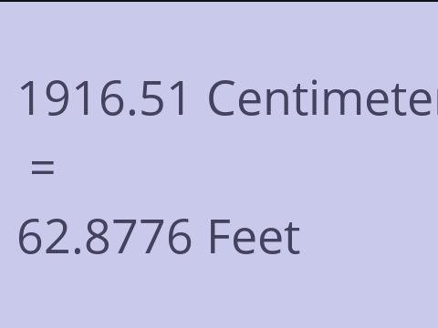 1916.51 CM TO FEET