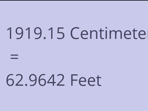 1919.15 CM TO FEET