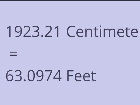 1923.21 CM TO FEET