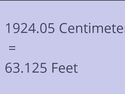 1924.05 CM TO FEET