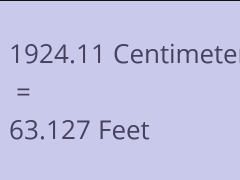 1924.11 CM TO FEET