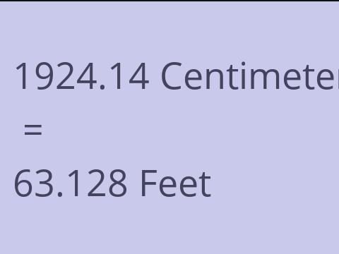 1924.14 CM TO FEET