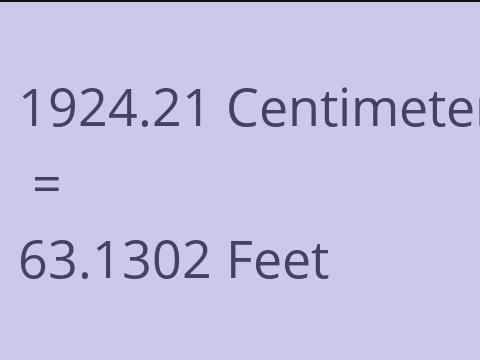 1924.21 CM TO FEET