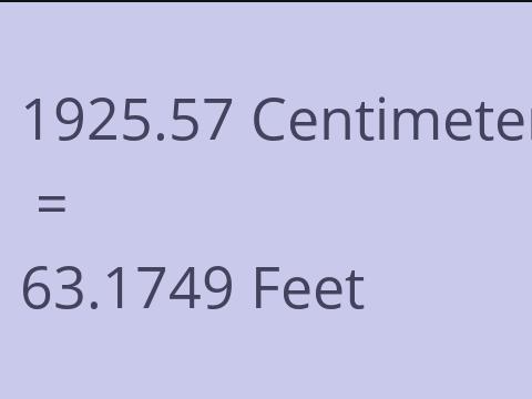 1925.57 CM TO FEET