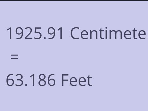 1925.91 CM TO FEET