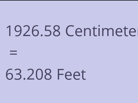 1926.58 CM TO FEET