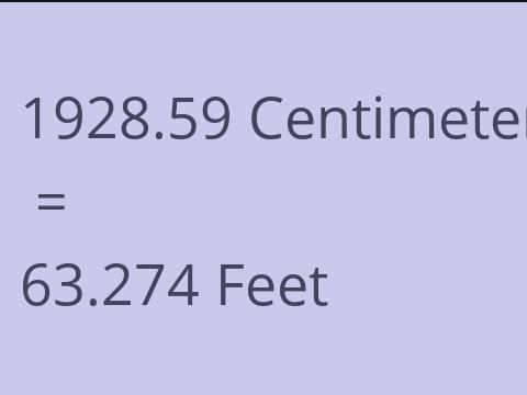 1928.59 CM TO FEET