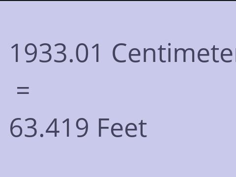 1933.01 CM TO FEET