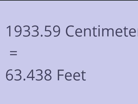 1933.59 CM TO FEET