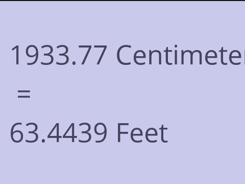 1933.77 CM TO FEET